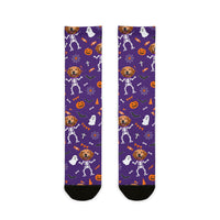 Custom Dancing Skeleton Halloween Socks