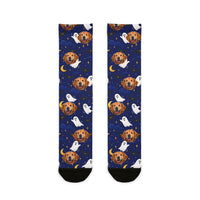Custom Flying Boo Halloween Socks