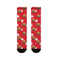 Custom Ho Ho Santa Christmas Socks
