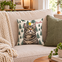 Custom Holiday Pet Pillow