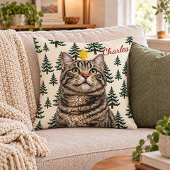 Custom Holiday Pet Pillow