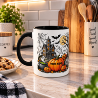 Custom Horror House Halloween Mug