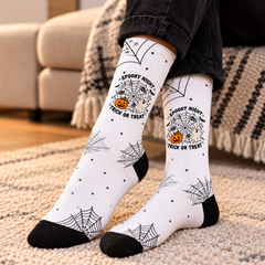 Spooky Night Trick Or Treat Halloween Socks