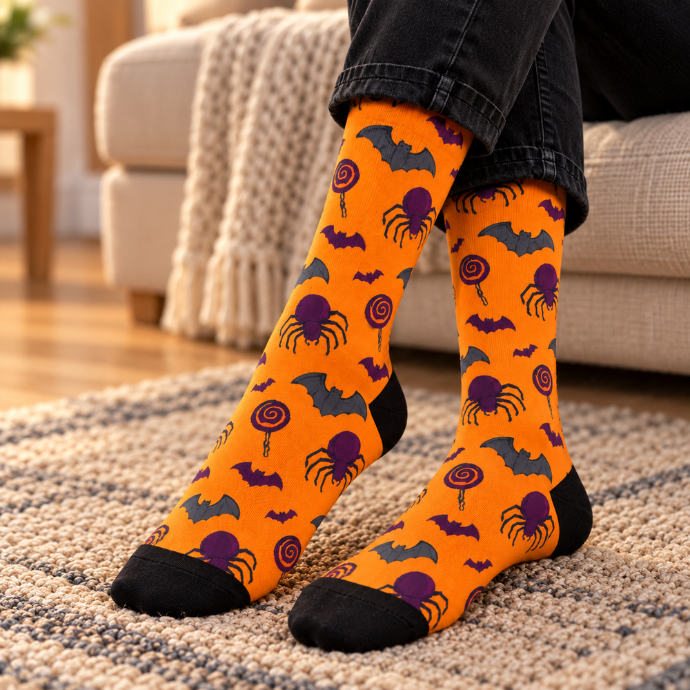 Spooky Spider Halloween Socks