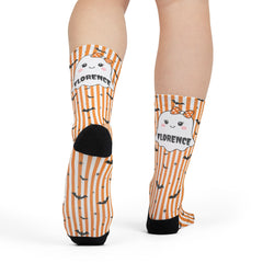 Custom Bats Halloween Socks