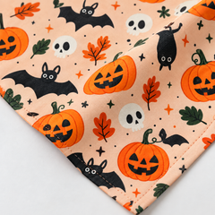 Bats And Pumpkins Halloween Bandana