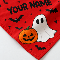 Custom Cute Ghost And Pumpkin Halloween Bandana