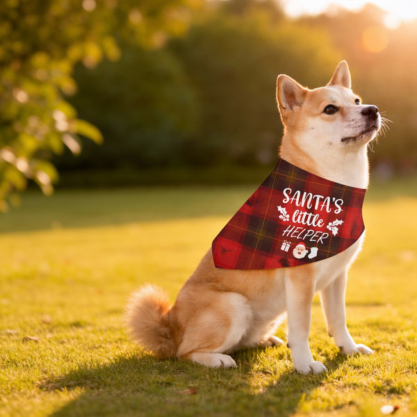 Santa's Little Helper Pet Bandana