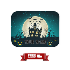 Custom Hunted Moon Halloween Blanket