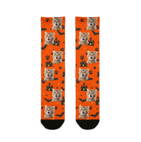 Custom Scary Pet Halloween Socks