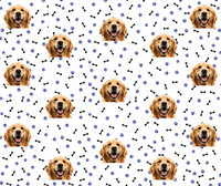 Custom Bones & Paws Pet Blanket Cover